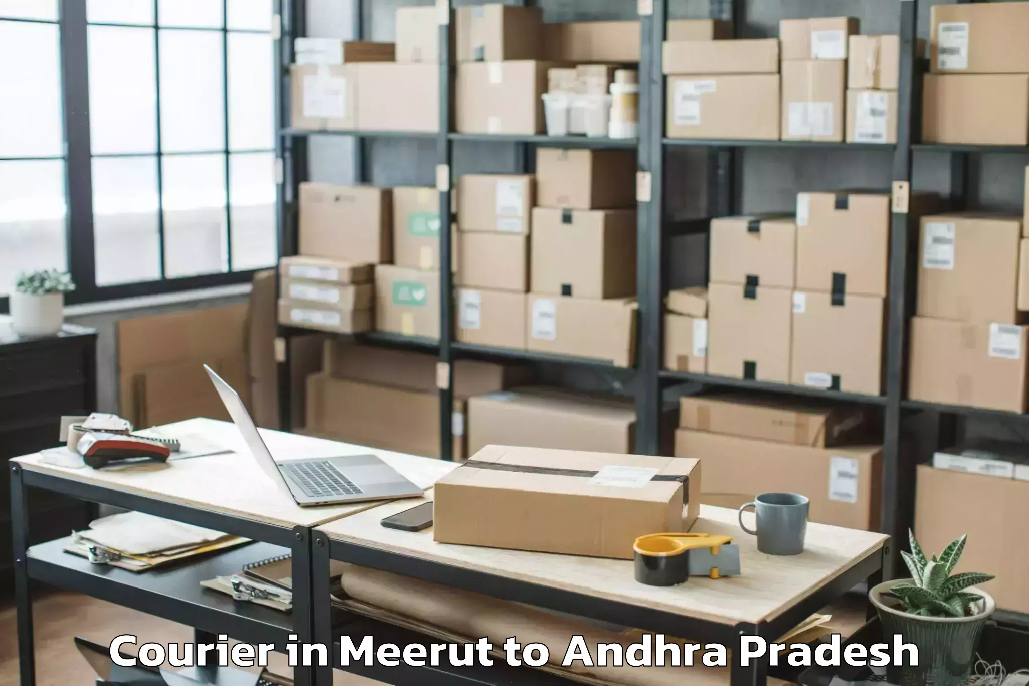 Get Meerut to Pedda Kadubur Courier